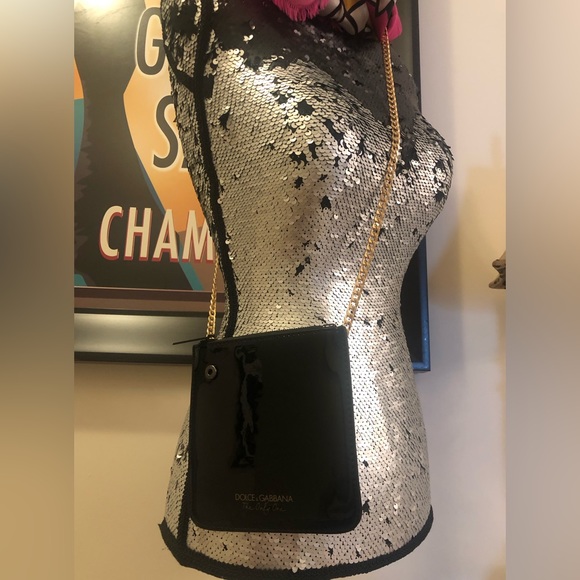 D & G Black Patent Redesigned/Restyled Crossbody Authentic Beauty case revamp - Picture 4 of 12